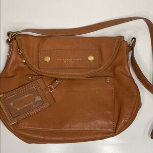 Marc By Marc Jacobs Brown Crossbody Bag with Gold-Tone Hardware